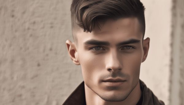 Optez pour une coupe césar dégradée qui met en valeur votre style